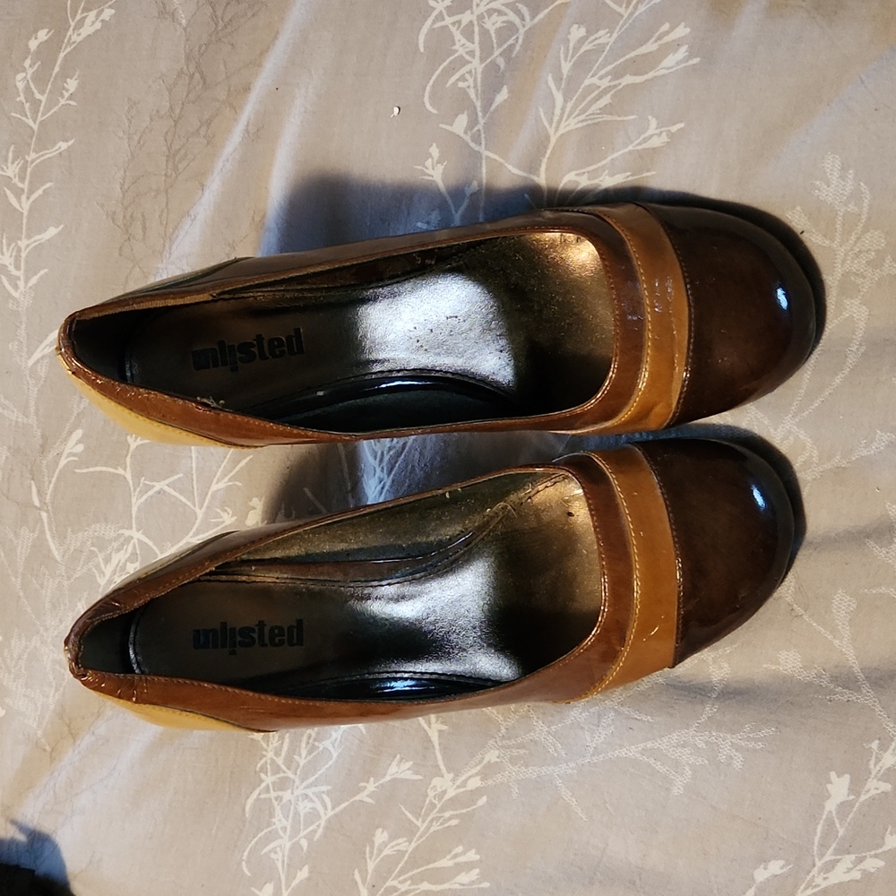 Unlisted 9.5 brown heels